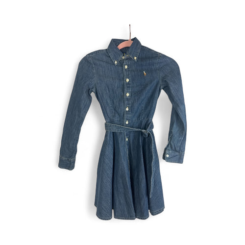 New- Ralph Lauren long sleeve Jean dress, size 8