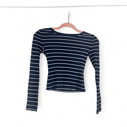 Used Like New- Nordstrom striped T-shirt, size M 7/8