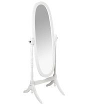 Load image into Gallery viewer, Used Like New- white oval mirror 59.5”