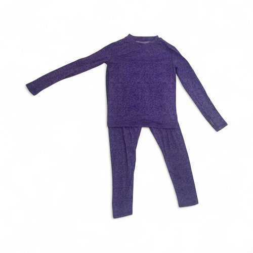 Used Like New- Girls Athletic purple layering set, Youth Medium (8)