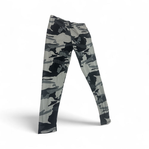 Used Like New- Boys Athletic black camo layering pants, Youth Large (10-12)