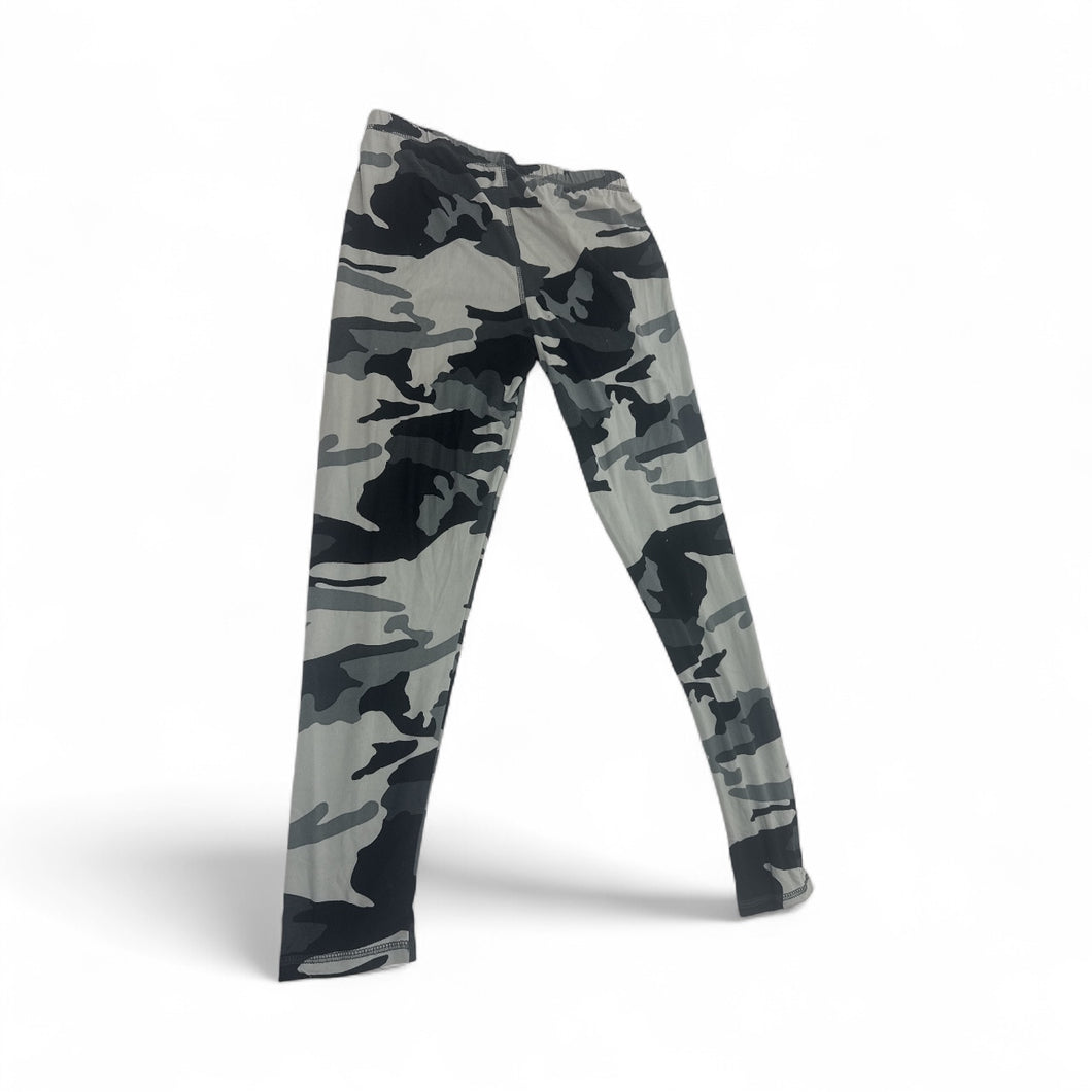 Used Like New- Boys Athletic black camo layering pants, Youth Large (10-12)