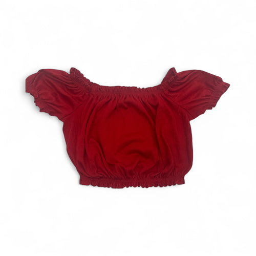 Used Like New- Girls H&M Divided red crop top, Youth S