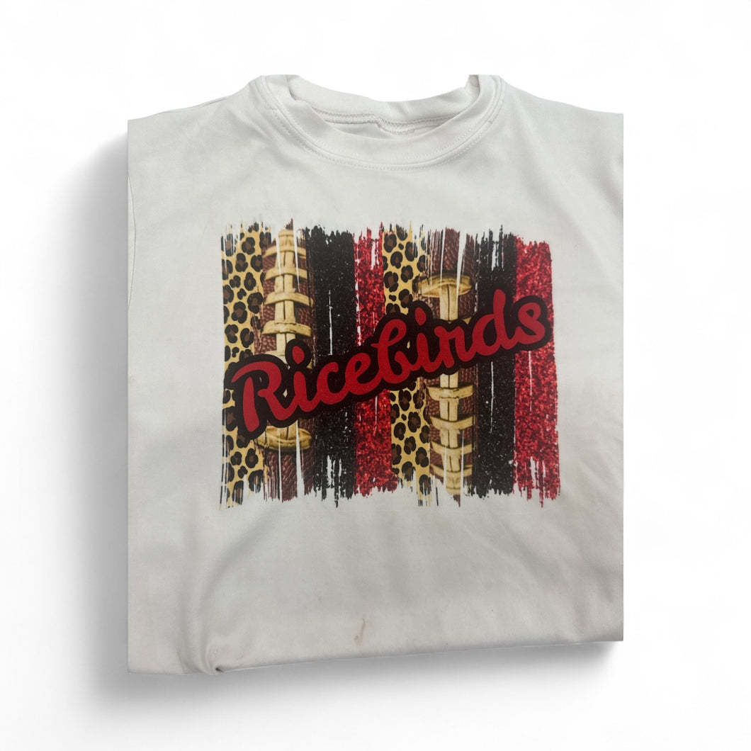 Used Well Worn- Girls Ricebird short-sleeve dri-fit t-shirt, Youth XS