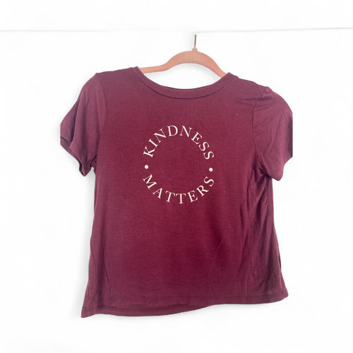 Used Like New - Cooper Key (Dillards)- Kindness Matters buttery soft shirt, youth M