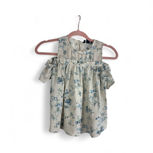 Used Like New- I.N. Girl floral blouse, youth S (7/8)