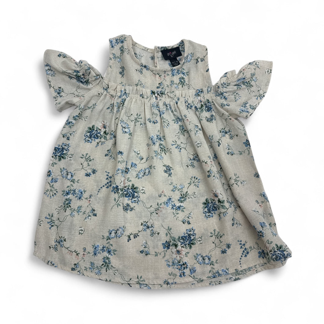 Used Like New- I.N. Girl floral blouse, youth S (7/8)