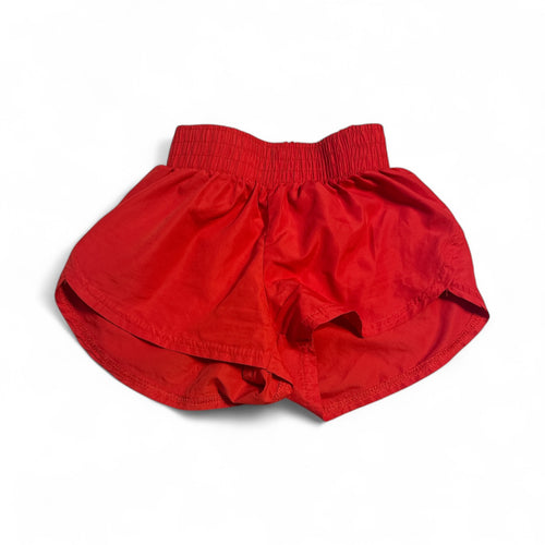 Used Like New- Azarhia red athletic shorts, size 6