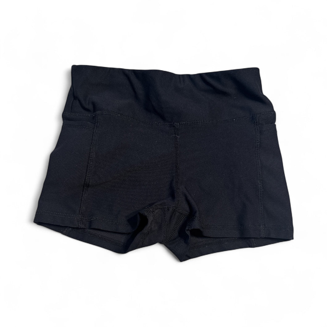 Used Good- Freely black athletic shorts, youth S