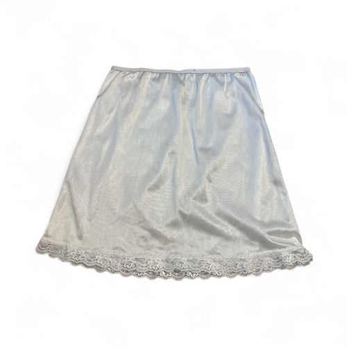 Used Like New- Copper Key white nylon skirt slip, size 4T/5