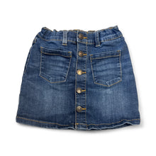 Load image into Gallery viewer, Used Like New- Thereabouts blue jean skirt, size 7 (adjustable waist)