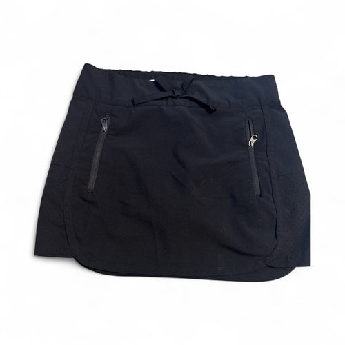 Used Like New- Girls Magellan golf skirt, black, size S (7)