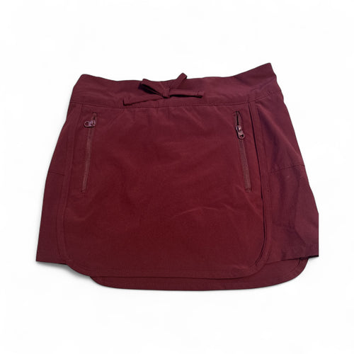 Used Like New- Girls Magellan golf skirt, maroon/burgundy, size S (7)