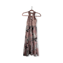Load image into Gallery viewer, Used Good- pink lace &amp; floral semi-formal shorts/dress, size 10