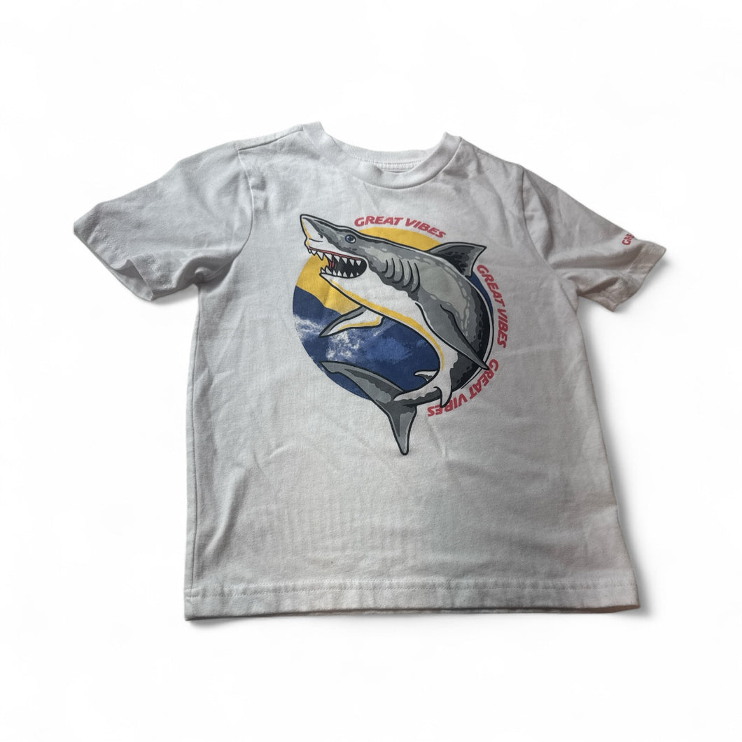 Used Good- 365Kids shark shirt, size 4