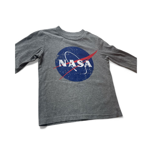 Used like new – NASA long sleeve grey cotton T-shirt, size 5