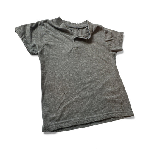 Used Fair- super soft grey cotton T-shirt, size 3/4
