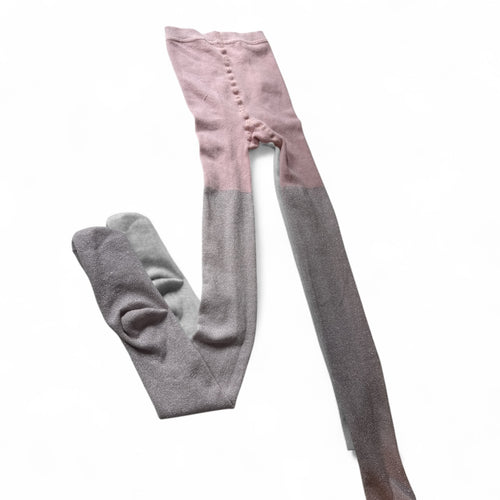 Used Good- pink glitter tights, youth 7-10