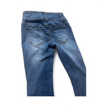 Load image into Gallery viewer, Used Good- Hippie Girl (Dillards)mid-rise super flare jeans, size 8, adjustable waist tabs