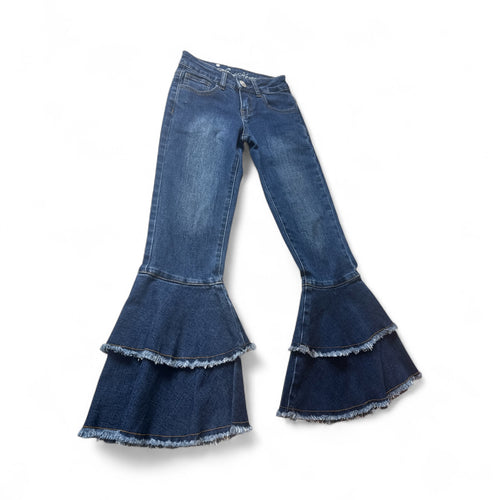 Used Like New- Wired Heart flare jeans, size 7