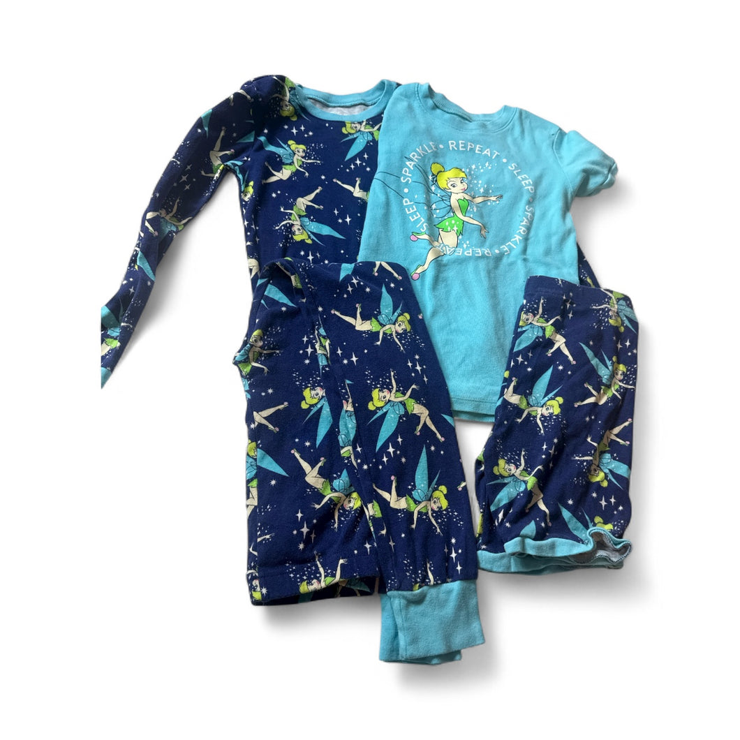Used Good- Disney Tinkerbell (set of 4 pieces) pajama set, youth 10