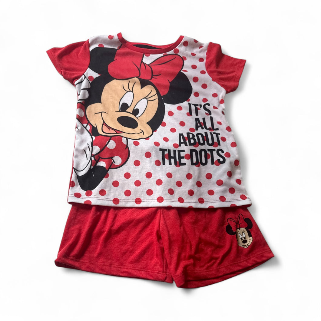 Used Like New- Minnie Mouse pajama set, youth 8