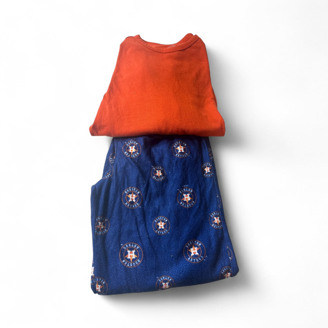 Used Fair- Astros pajama set, youth L 10-12