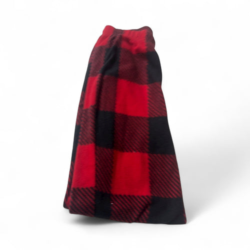 Used Good- plaid fleece Holiday pajama pants, youth 10-12