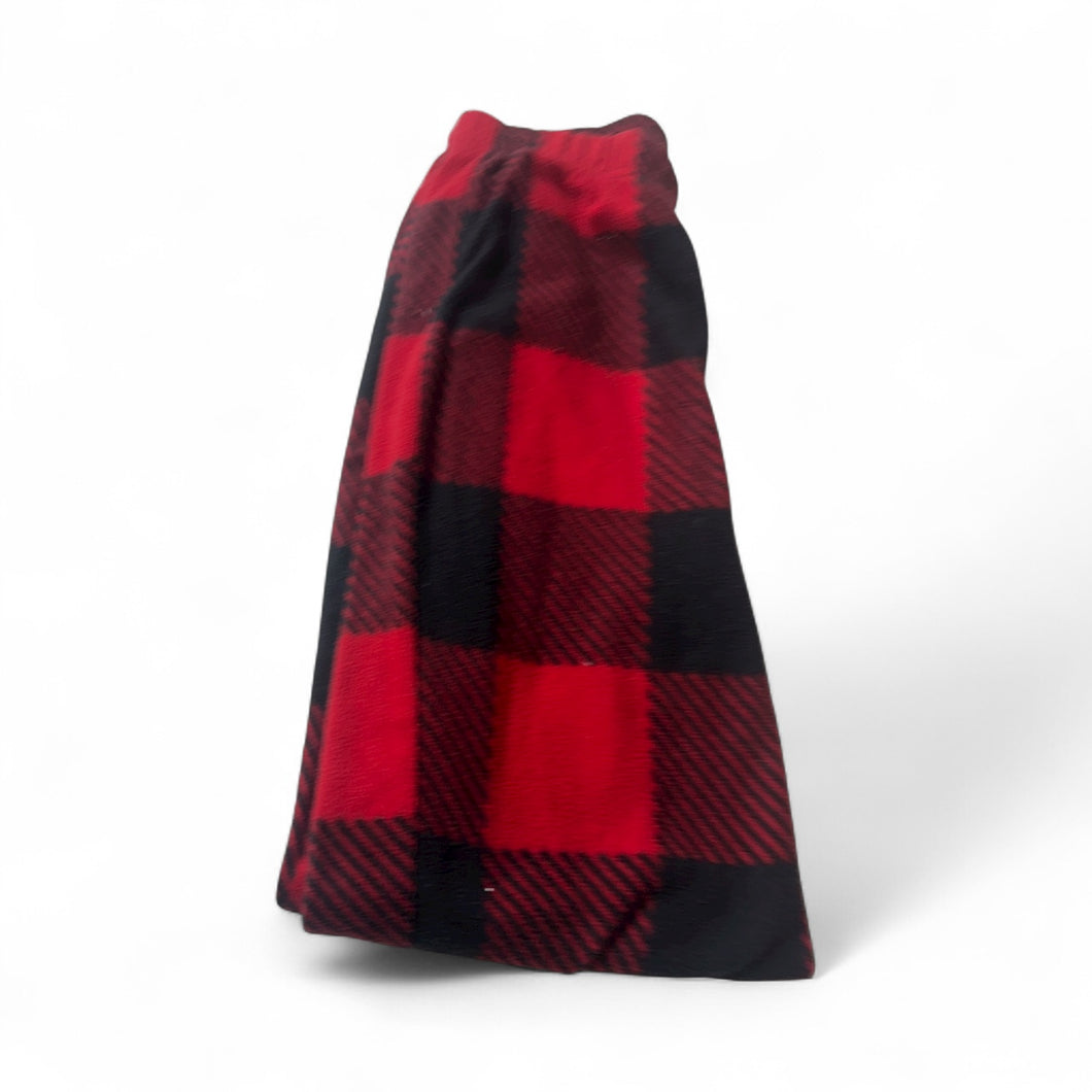 Used Good- plaid fleece Holiday pajama pants, youth 10-12