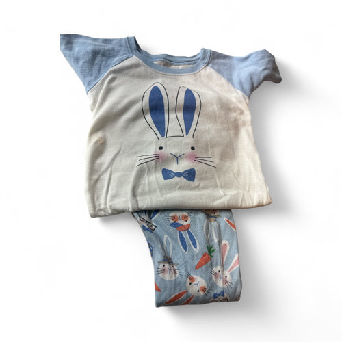 Used Fair- PJ Place Easter pajamas, size 5T (a few small stains, not noticeable)