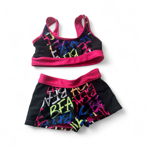 Used Good-Justice multicolor gym or swimsuit, youth 5/6