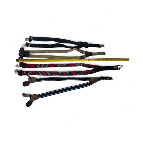 Used Good- Assorted toddler suspenders, set of 4(one size)