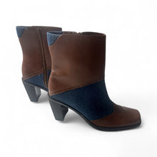 Load image into Gallery viewer, New - Artiva leather &amp; Jean boots, women’s 6