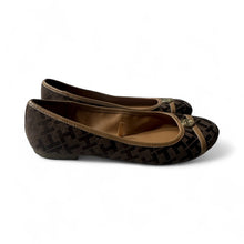 Load image into Gallery viewer, Used Good- Tommy Hilfigur brown flat slip on shoes, women’s 6