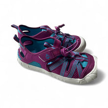 Load image into Gallery viewer, New- purple &amp; blue water shoes, youth size 2
