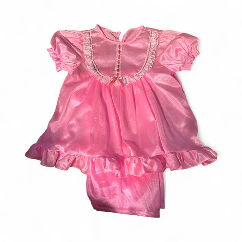Used Like New- Laura Dare hot pink short sleeve pajama set. Youth 12