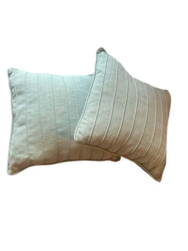 Used Good – aqua throw pillows (set of 2) . Pet free & smoke free home. 18 x 18
