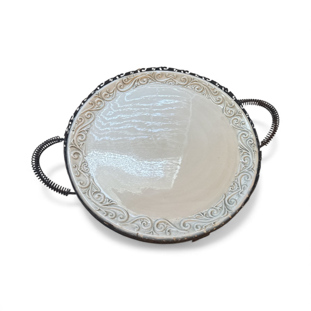 Used Good- Valencia serving platter, 12”