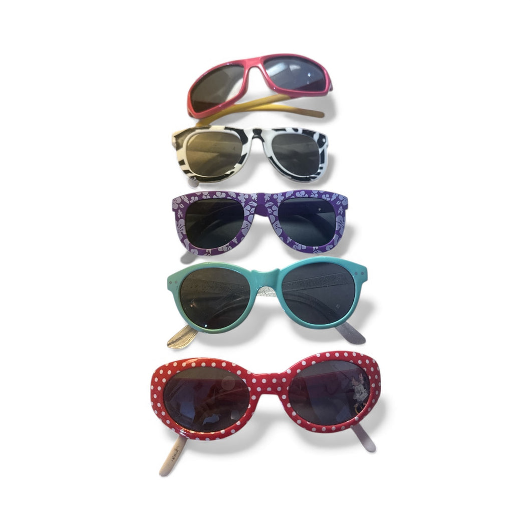 Used- set of 5 little girls/toddler sunglasses