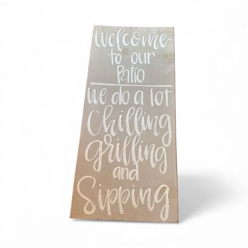 Used good- decorative sign 11x24