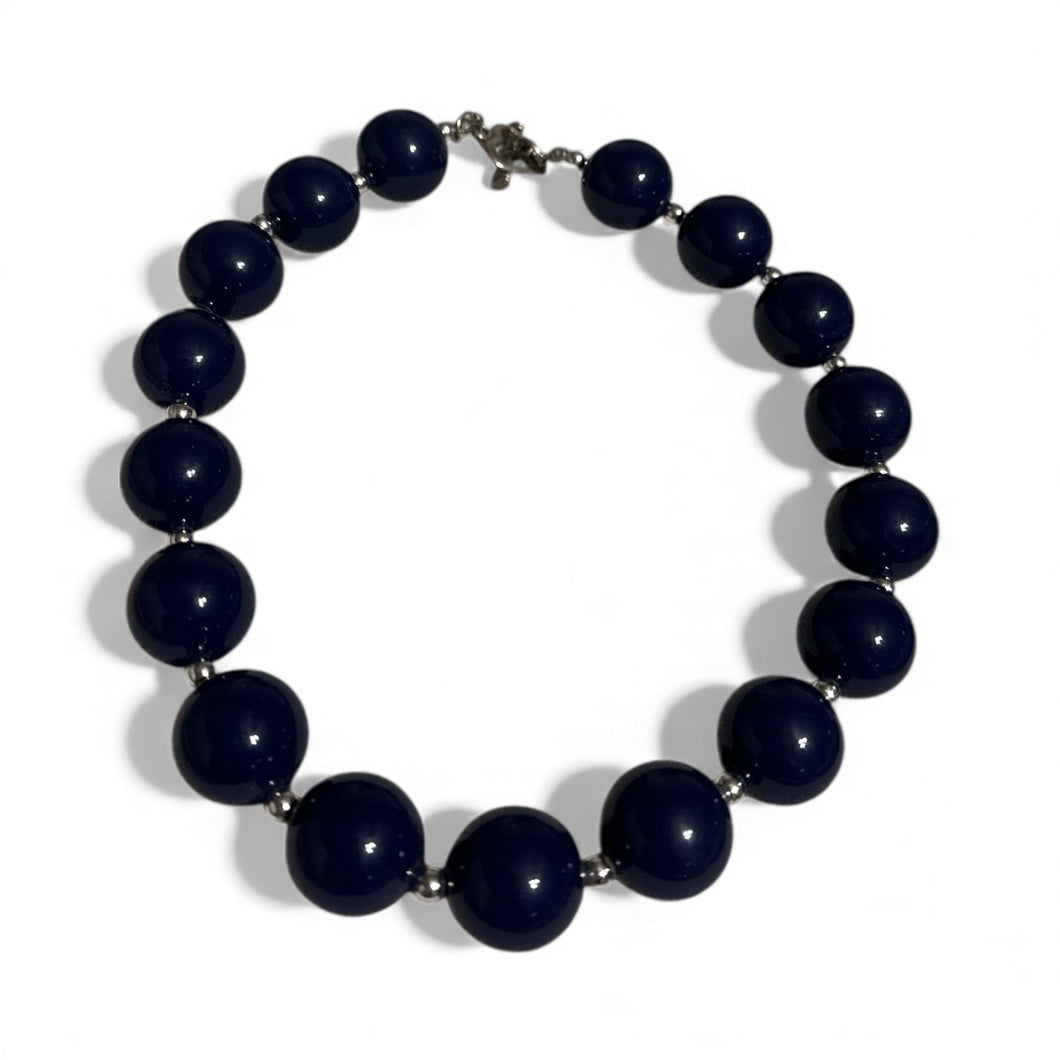 Girls navy necklace