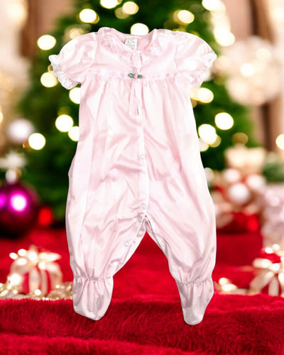 Laura Dare Girls Footed PJ (Size 9 mo, Pink)