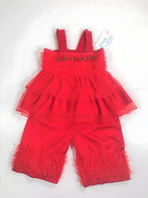 Load image into Gallery viewer, Laura Dare Girls Ruffle PJ Set (see colors)