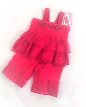 Load image into Gallery viewer, Laura Dare Girls Ruffle PJ Set (see colors)