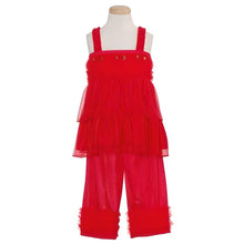 Load image into Gallery viewer, Laura Dare Girls Ruffle PJ Set (see colors)