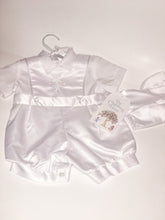 Load image into Gallery viewer, The Children&#39;s Hour Christening Short Set with Cross Design