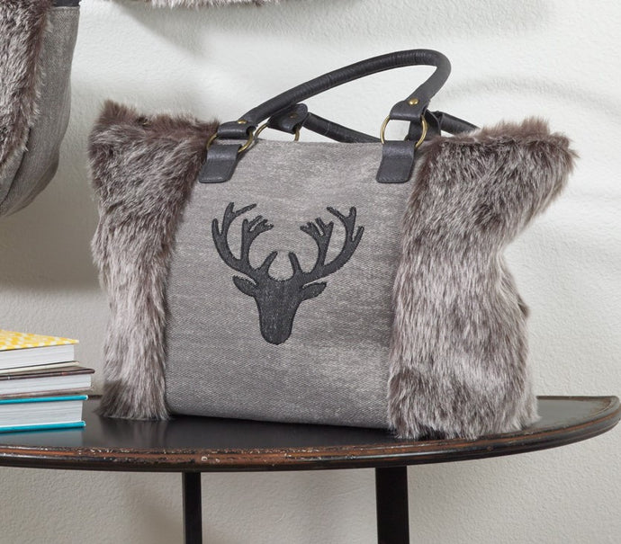 Faux Fur Deer Design Handbag