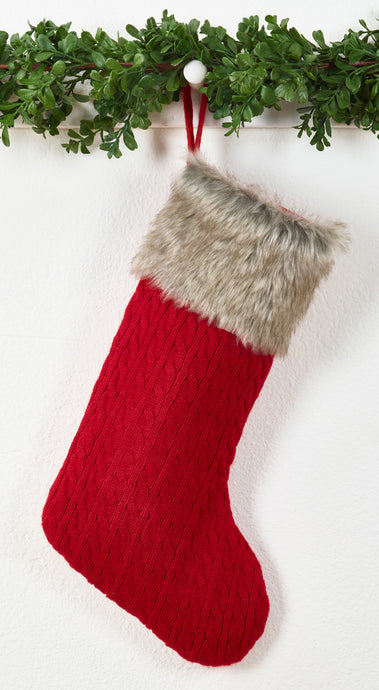 Faux Fur Stocking